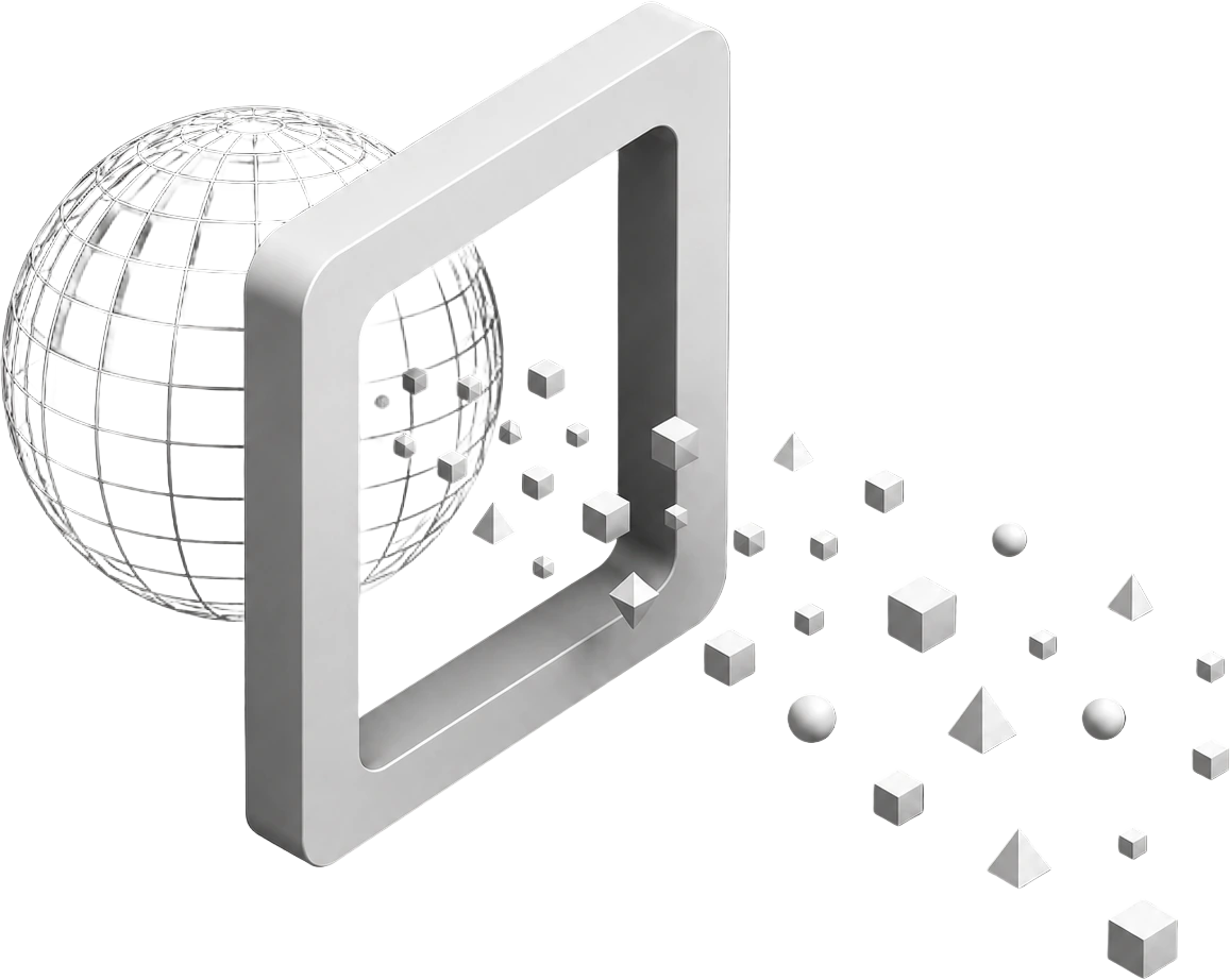 Crawling visualization representing automated data acquisition and extraction